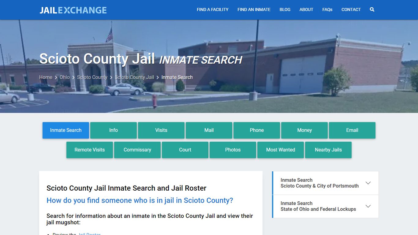 Inmate Search: Roster & Mugshots - Scioto County Jail, OH - Jail Exchange